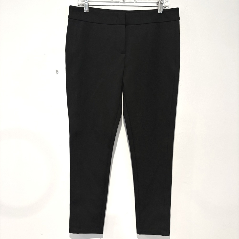 Emporio Armani Black Tailored Flat‎ Front Dress Pants Women's Size 46 Career